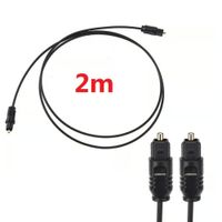 Cable Para Audio Óptico Digital Toslink Ultra Slim - 02 METROS