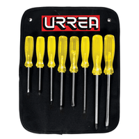 Juego De 8 Destornilladores Ámbar Combinado Urrea - Urr9600d