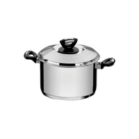 Olla Alta Tramontina Solar Baquelite de acero inoxidable 4,6 L