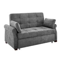 Sofá Cama Ressen con Almohadas 2 Plz - Gris Claro