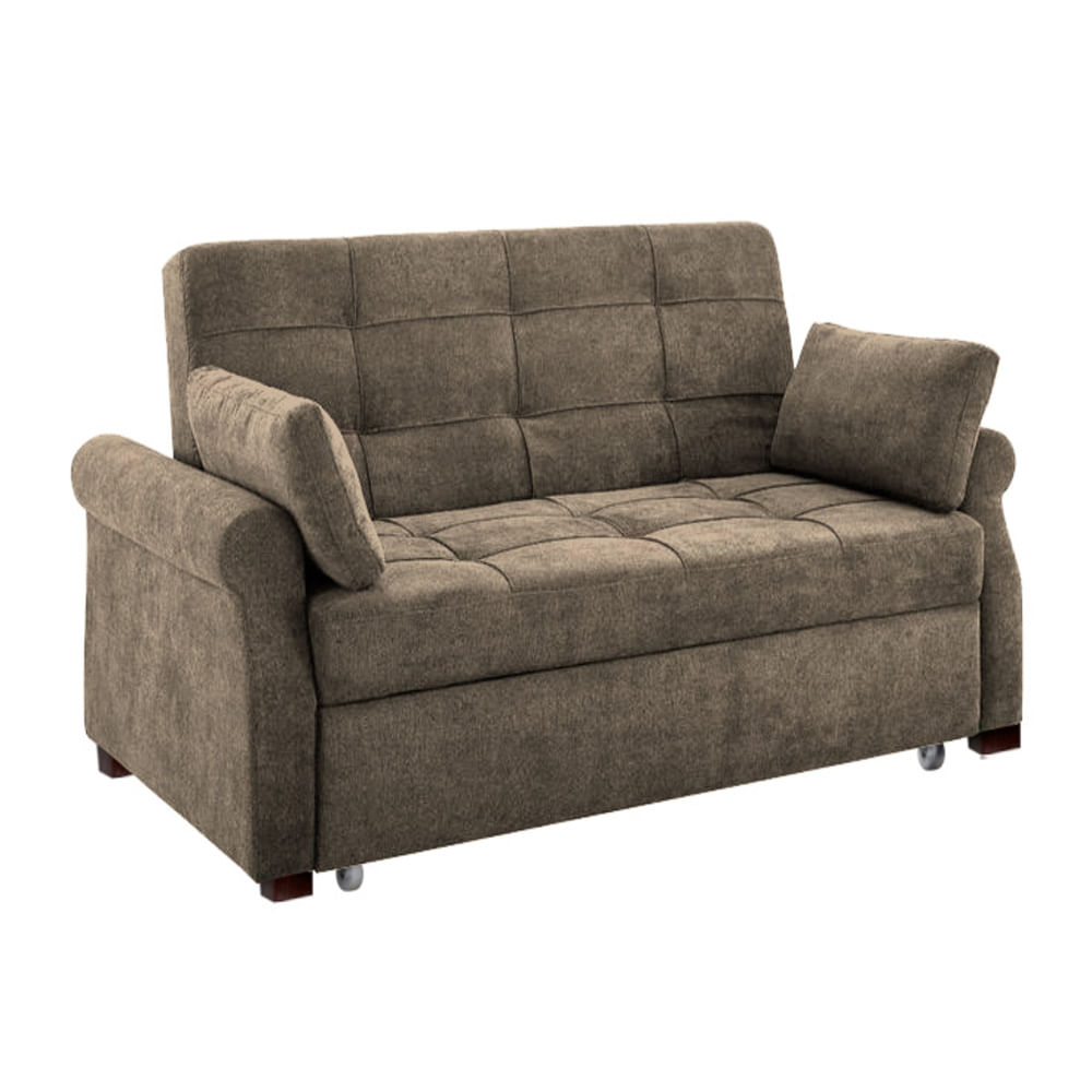 Sofá Cama Ressen con Almohadas 2 Plz - Beige Claro