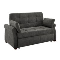 Sofá Cama Ressen con Almohadas 1.5 Plz - Gris Oscuro