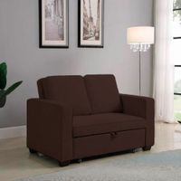 Sofá Cama Skopie con 2 Almohadas 2 Plz - Chocolate
