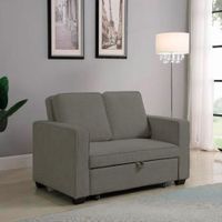 Sofá Cama Skopie con 2 Almohadas 1.5 Plz - Gris Oscuro