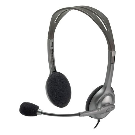 Auricular Logitech H111 Ajustable para PC y Android Negro