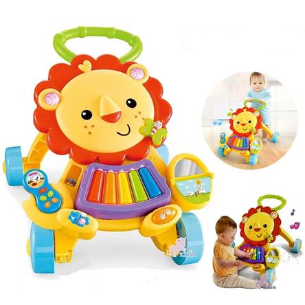 Andador Caminador Musical 2 en 1 León con Piano y Teléfono Andador Caminador Musical 2 en 1 León con Piano y Teléfono