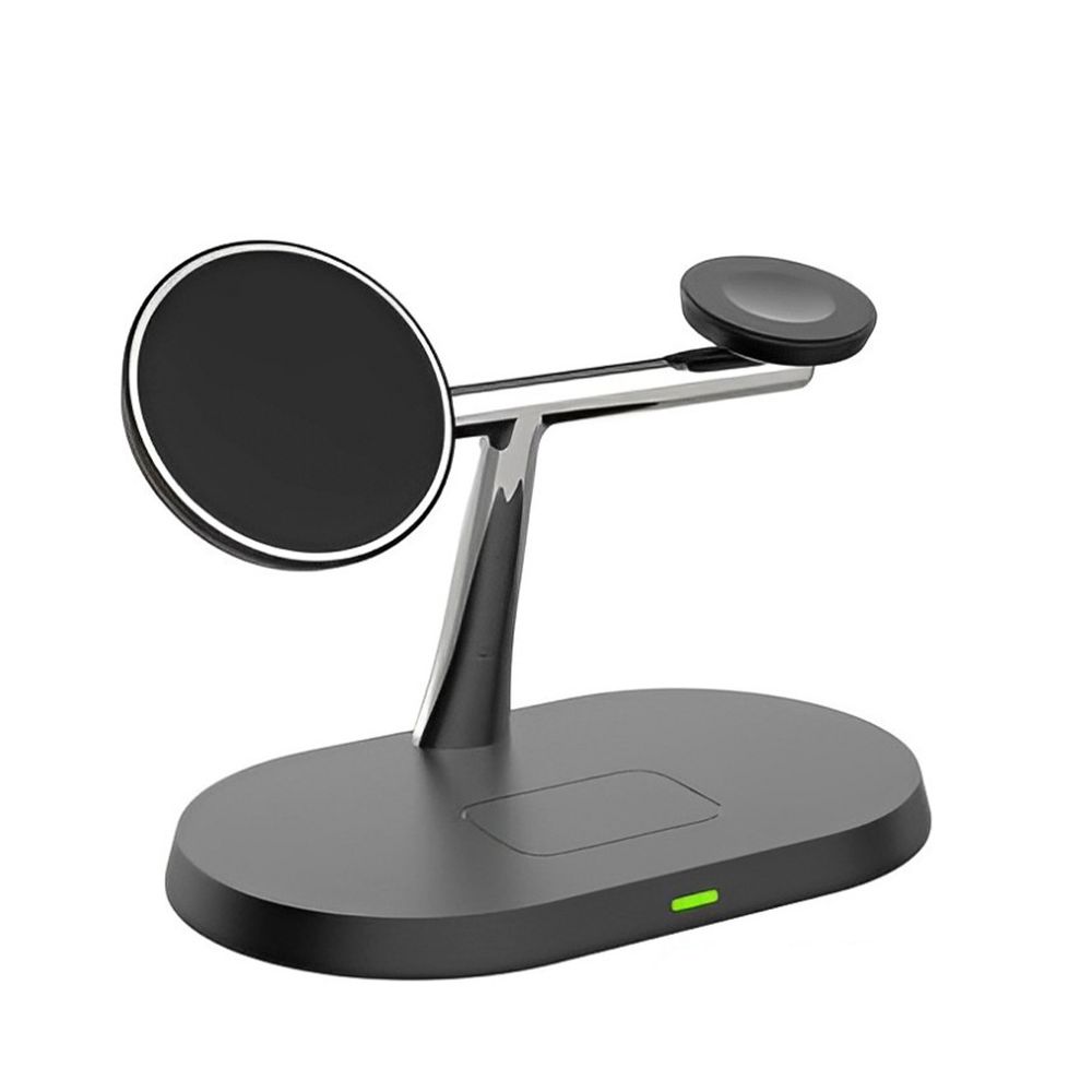 Cargador Inalámbrico 3 en 1 de 15W para IPhone | Negro Cargador Inalámbrico 3 en 1 de 15W para IPhone | Negro