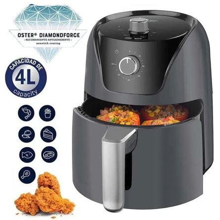 Freidora de Aire Manual Oster CKSTAF40MDF Negro 4 Litros Freidora de Aire Manual Oster CKSTAF40MDF Negro 4 Litros