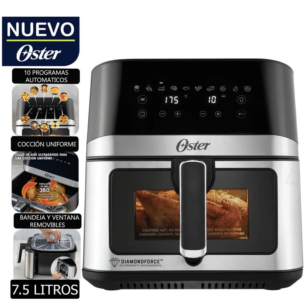 Freidora de Aire Digital Oster DiamondForce 7 .5 Litros CKSTAF75WDSSDF