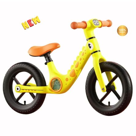 Bicicleta de equilibrio DINOSAURIO para niños  color amarillo