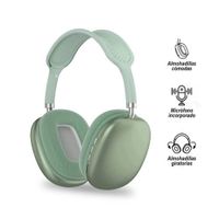 Audífonos  Estéreo P9 Bluetooth color Verde Metálico
