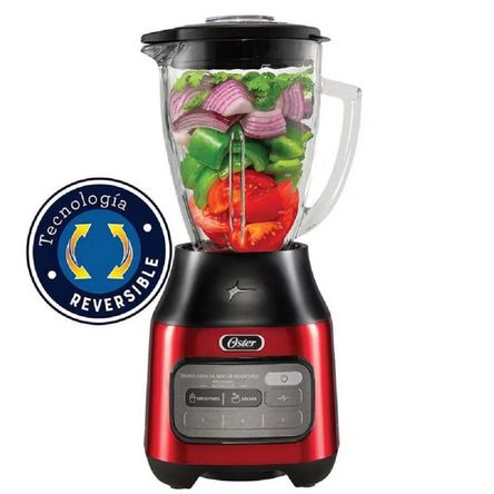 Licuadora Reversible de 1.5 Lts 3 Vel Vaso Boroclass Oster BLSTPEG-CRT Rojo 800 W Licuadora Reversible de 1.5 Lts 3 Vel Vaso Boroclass Oster BLSTPEG-CRT Rojo 800 W