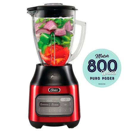 Licuadora Oster® con tecnología reversible 3 velocidades más pulso Blstpeg Crt