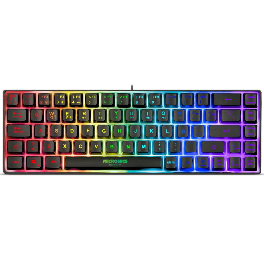 Teclado Gamer Micronics Infinity MIC K720 Conexión Cable USB Iluminacion RGB Teclado Gamer Micronics Infinity MIC K720 Conexión Cable USB Iluminacion RGB
