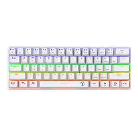 Teclado T-Dagger Arena TGK321W RGB Switch Brown Español - White Teclado T-Dagger Arena TGK321W RGB Switch Brown Español - White
