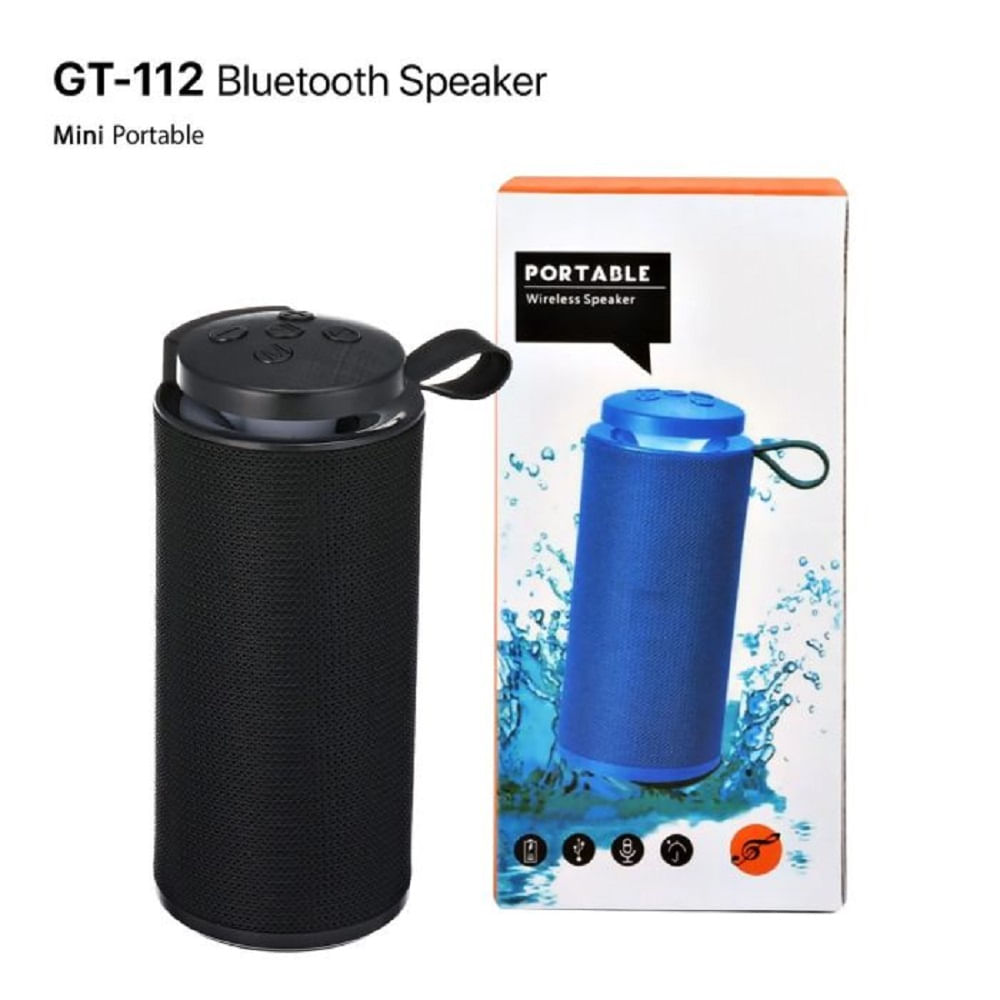 Parlante Portatil Bluetooth - GT-112 Negro