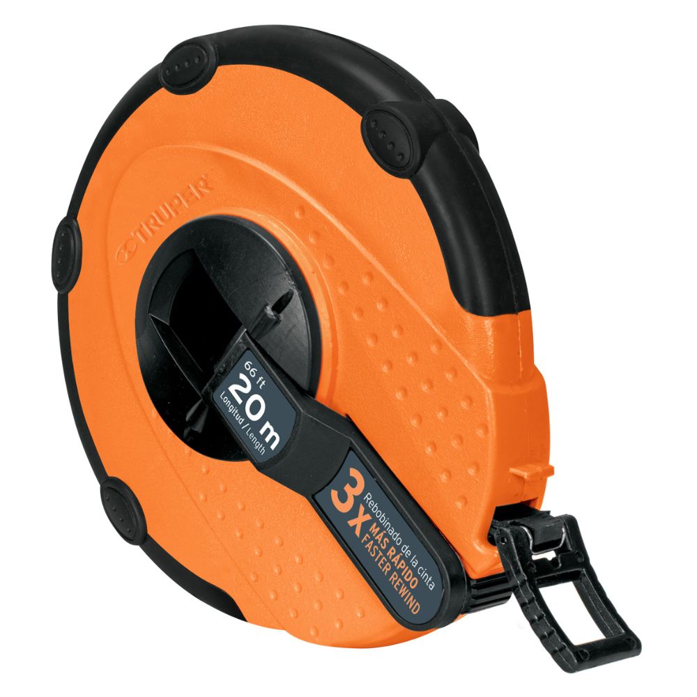 Wincha cinta métrica 20 m, Profesional, flexómetro fibra de vidrio Wincha cinta métrica 20 m, Profesional, flexómetro fibra de vidrio