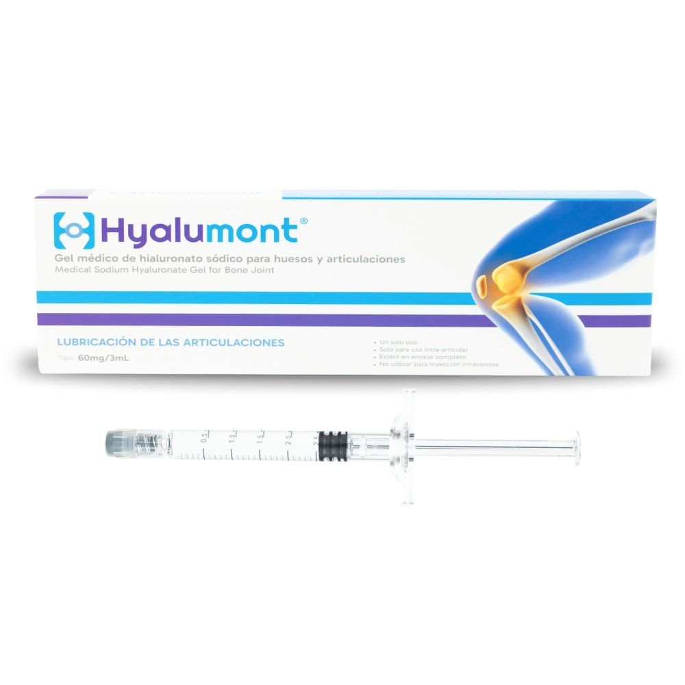 Ácido Hialurónico Hyalumont 1 Jeringa Interarticular 60mg