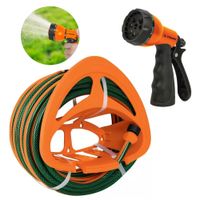 Combo manguera de riego 20m, porta manguera  y pistola de riego
