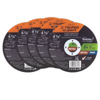 Disco de corte  4-1/2"" x 1 mm corte fino Pack 5 unidades, Truper Expert
