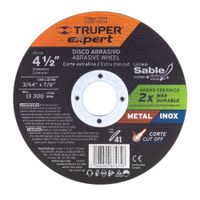 Disco de corte extrafino de meta   4-1/2"" x 1 mm, EXPERT Truper