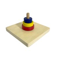Apilador de 3 discos Chanitos Cunita montessori