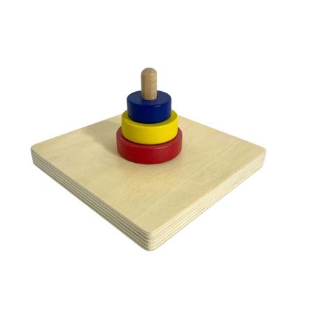 Apilador de 3 discos Chanitos Cunita montessori