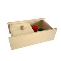 Caja de permanencia del objeto Chanitos Cunita montessori