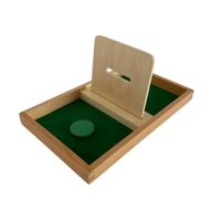 Bandeja de permanencia con disco y ranura Chanitos Cunita montessori