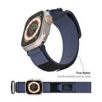 Correa De Nailon Deportiva Para Watch 42-44-45-49mm - Azul