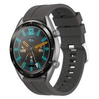 Correa De 22mm De Silicona Para Huawei Gt3 46mm Plomo
