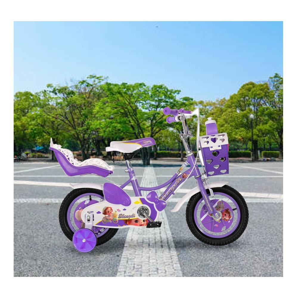 Bicicleta Para Niña Infantil Kids Aro 12 Luz Lila AH