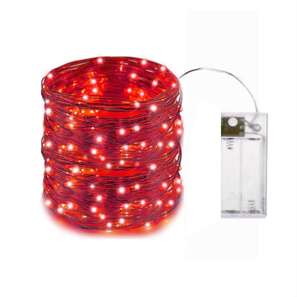 Alambre de Luces Led 3 Metros Rojo