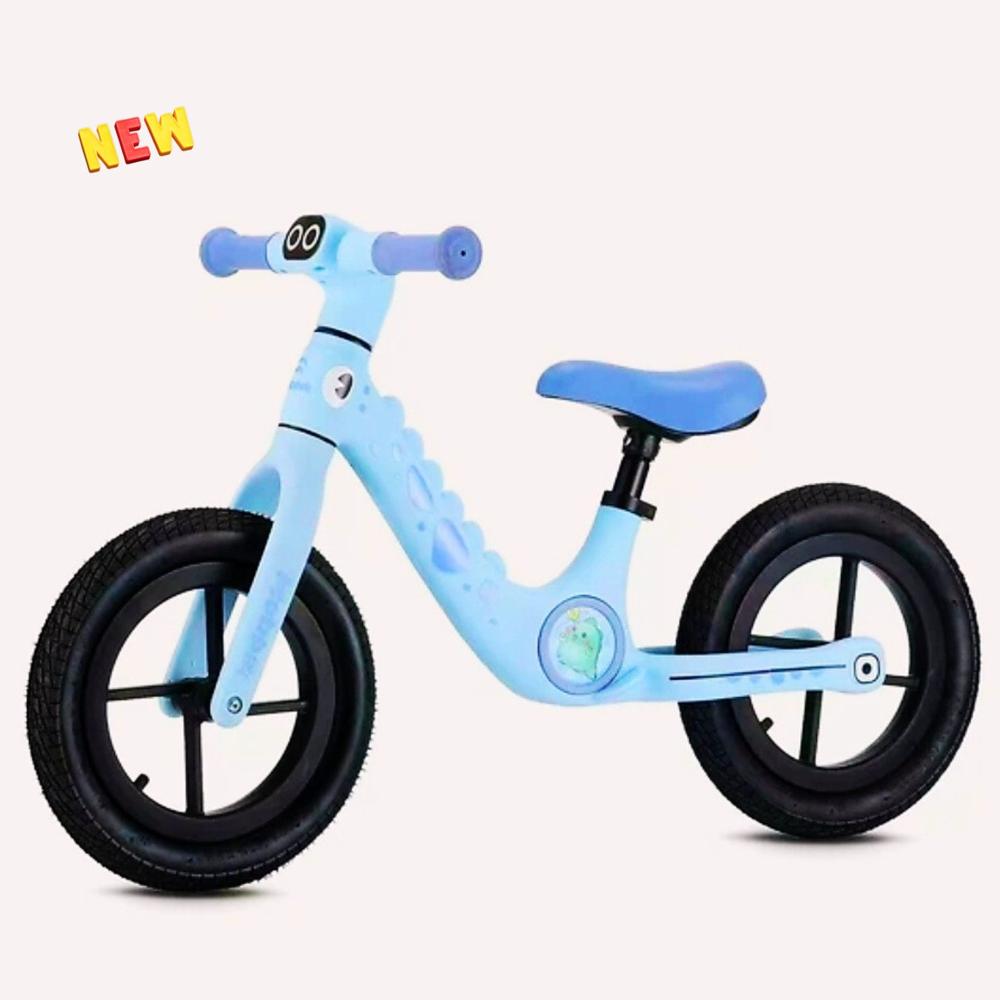 Bicicleta de equilibrio DINOSAURIO para niños color azul