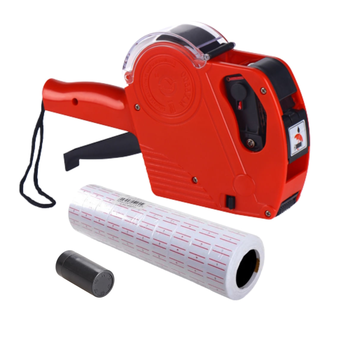 Etiquetadora De Precios y 10 Rollos de Etiquetas Mx5500 Casandina Tools Color Rojo