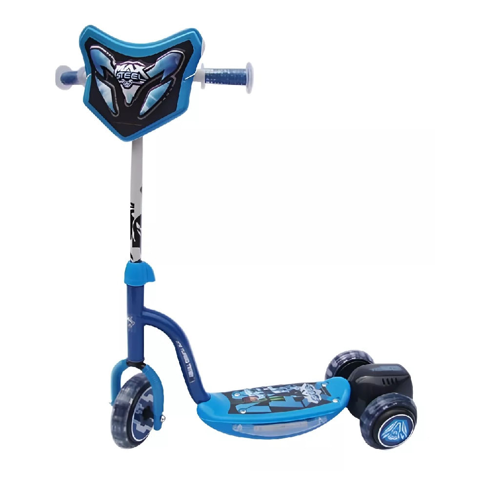 Scooter Max Steel SMAX-05 3 Ruedas para Niños Celeste