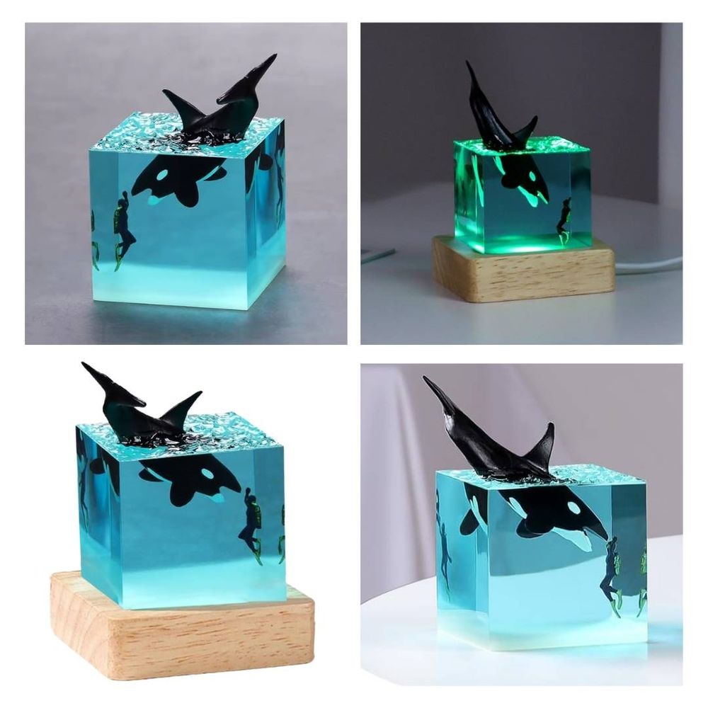 Lámpara de Noche Decorativa 3D Ballena Lámpara de Noche Decorativa 3D Ballena