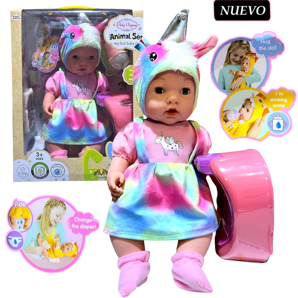Juguete Muñeca Bebé Real Unicornio más Accesorios Juguete Muñeca Bebé Real Unicornio más Accesorios