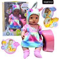 Juguete Muñeca Bebé Real Unicornio más Accesorios