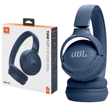 Audífono JBL Bluetooth Tune 520 Azul 57 horas Audífono JBL Bluetooth Tune 520 Azul 57 horas