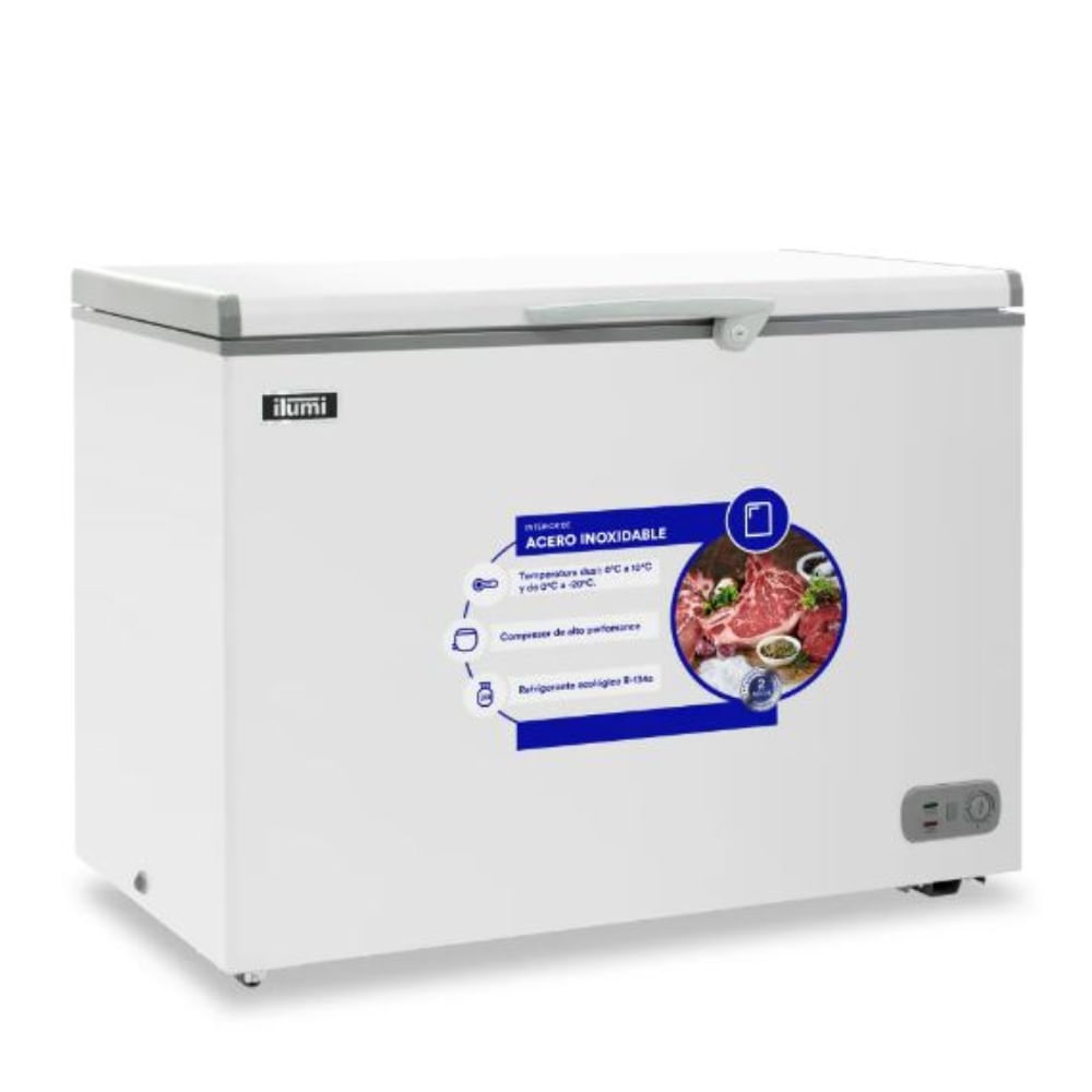 Congelador con tina de Acero Inoxidable Tfi-3400wh