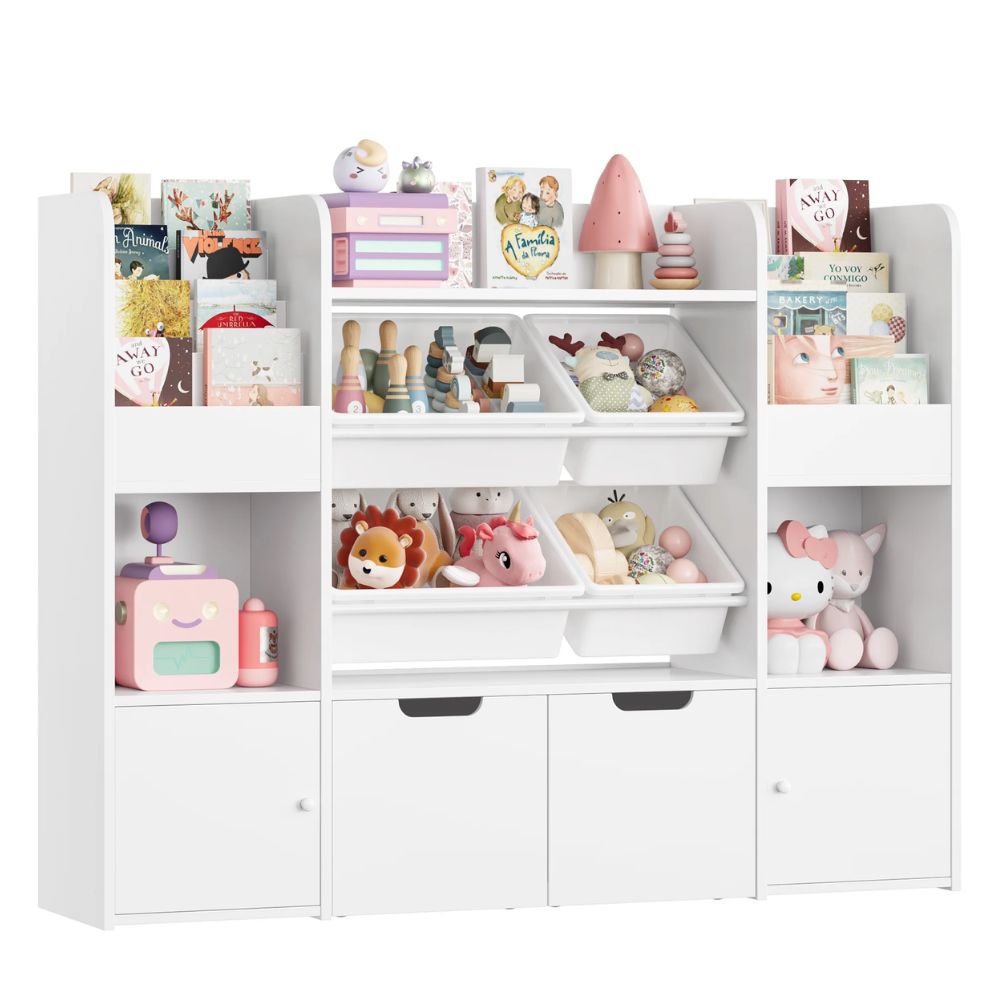 Estante Organizador Librero Juguetero Infantil Amir Blanco Muebles Bonno Estante Organizador Librero Juguetero Infantil Amir Blanco Muebles Bonno