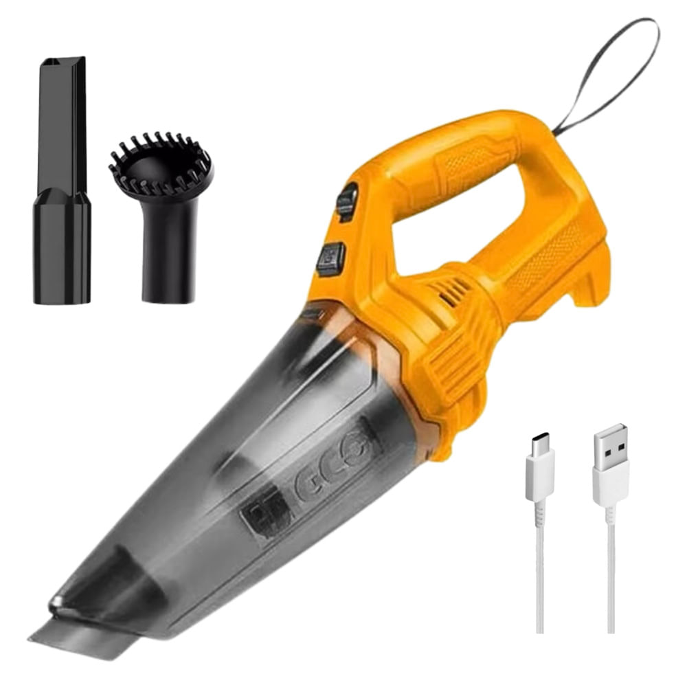 Aspiradora Inalámbrica para Auto con Cargador USB Ingco CVLI2026