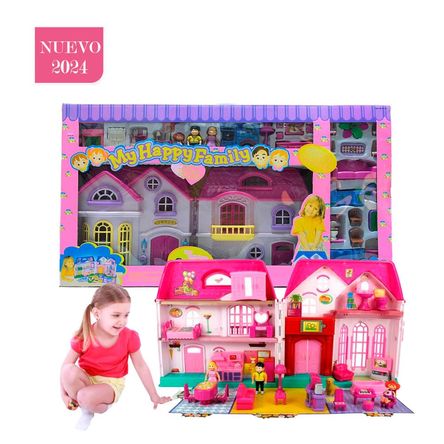 Juguete Casa de Muñecas Amoblada para Niñas