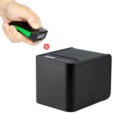 Impresora térmica XPrinter 80T + Lector de códigos de Barra C740