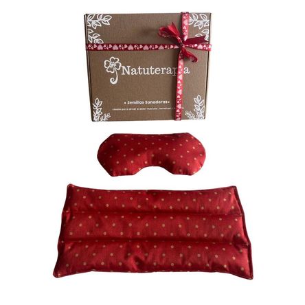 Pack Relajante Navideño: Antifaz Terapéutico + Almohadilla Estándar de Semillas Natuterapia (Rojo) Pack Relajante Navideño: Antifaz Terapéutico + Almohadilla Estándar de Semillas Natuterapia (Rojo)
