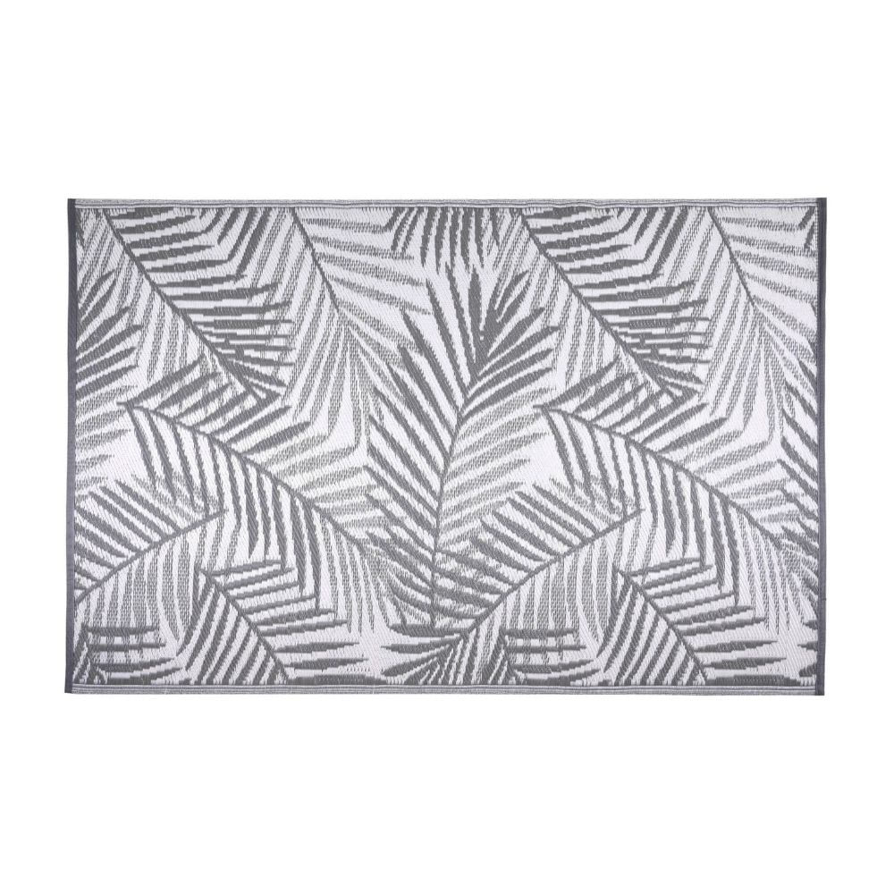 Alfombra estampada hojas polipropileno Orange