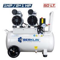 Compresora de aire silenciosa de 50LT Berklin