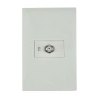 Toma Coaxial S220 Tv Tipo F Blanco Simon