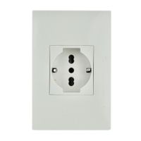 Tomacorriente Simon S220 Blanco de Policarbonato 16A 220V